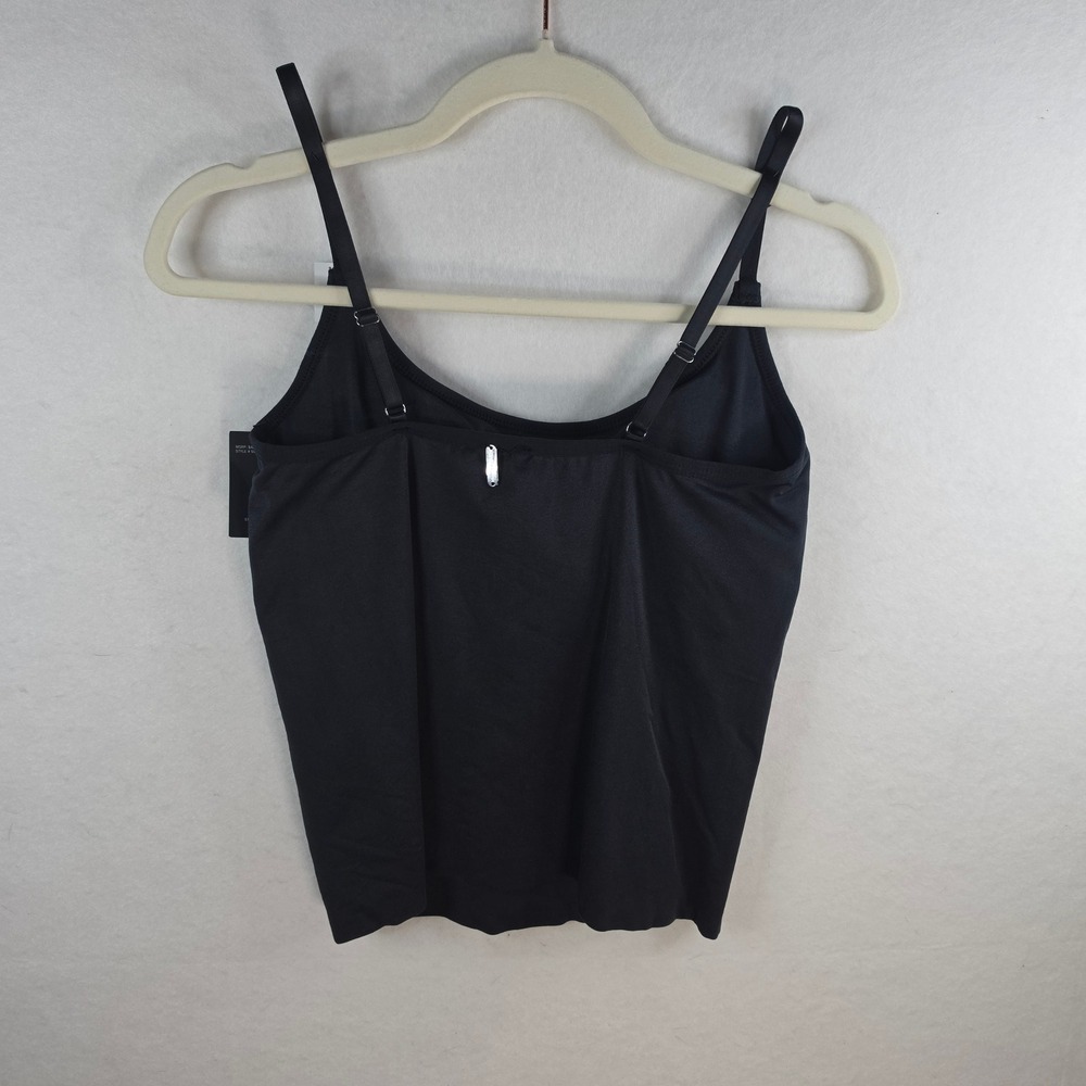 Steve Madden Double Layer Seamless Cami Black Adjustable Straps XL - Picture 2 of 9